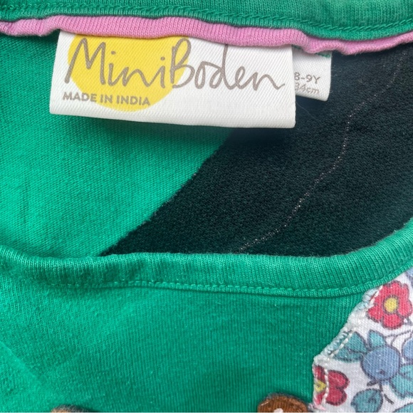 Mini Boden Green Horse Graphic Kids Shirt - size 8-9 years - Picture 5 of 8